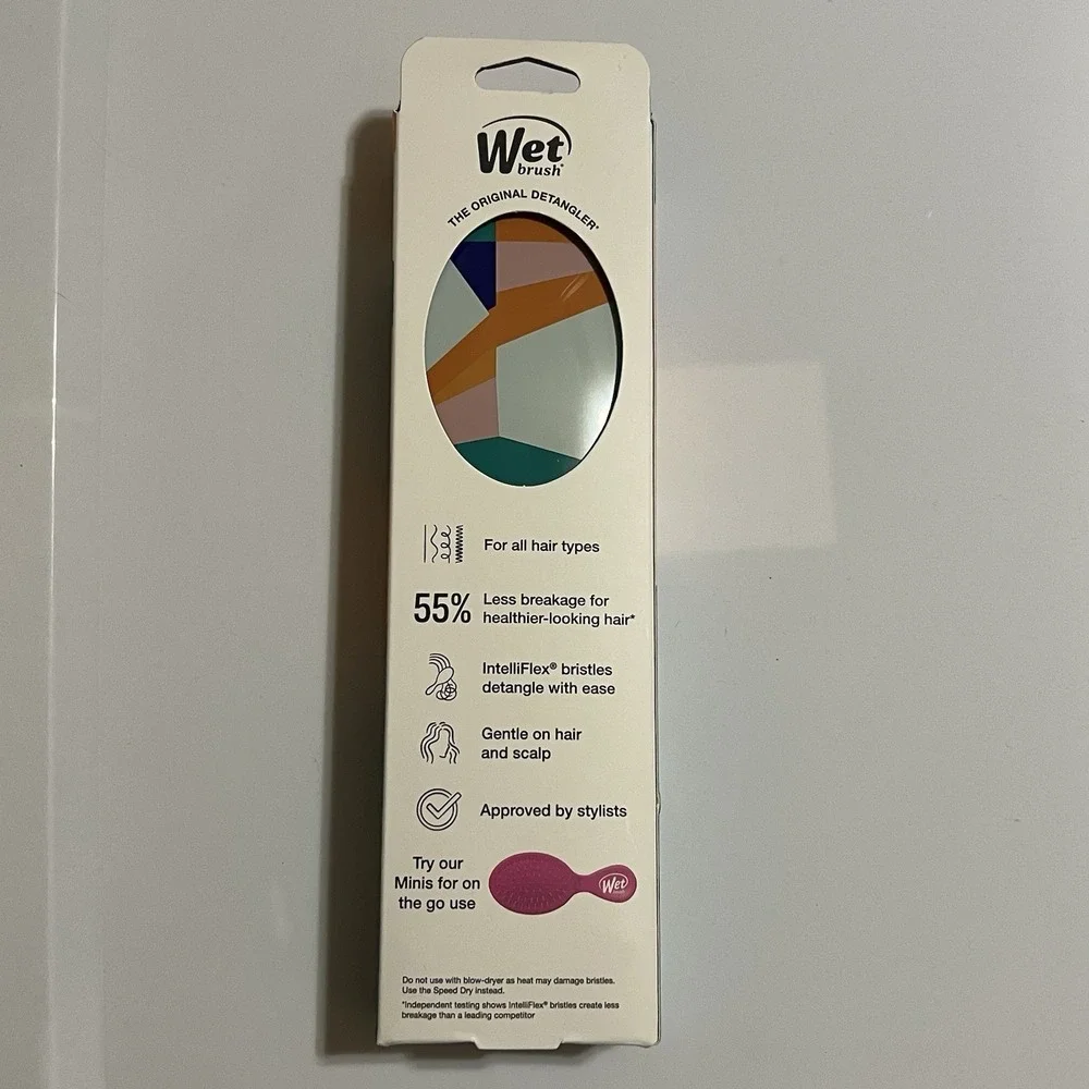 Wet Brush Original Detangler Hair Brush-Limited Edition-Artful Ace- Flag Up-New